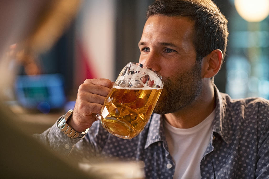 Birra in un bicchiere